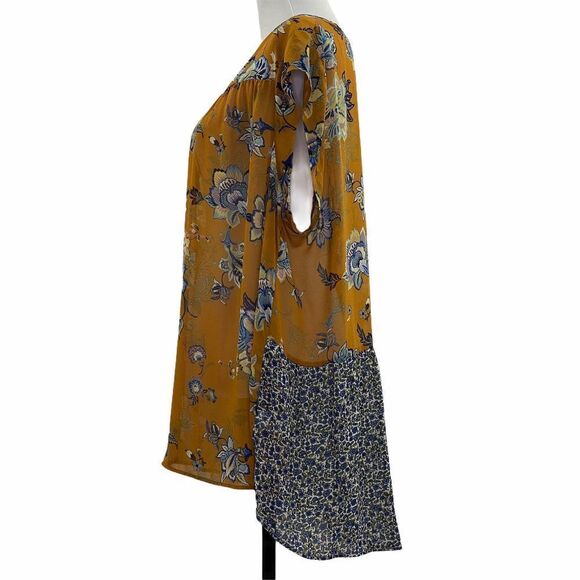 Dr2 by Daniel Rainn Twin Print Peplum Tunic 3x Nwt - Picture 4 of 10